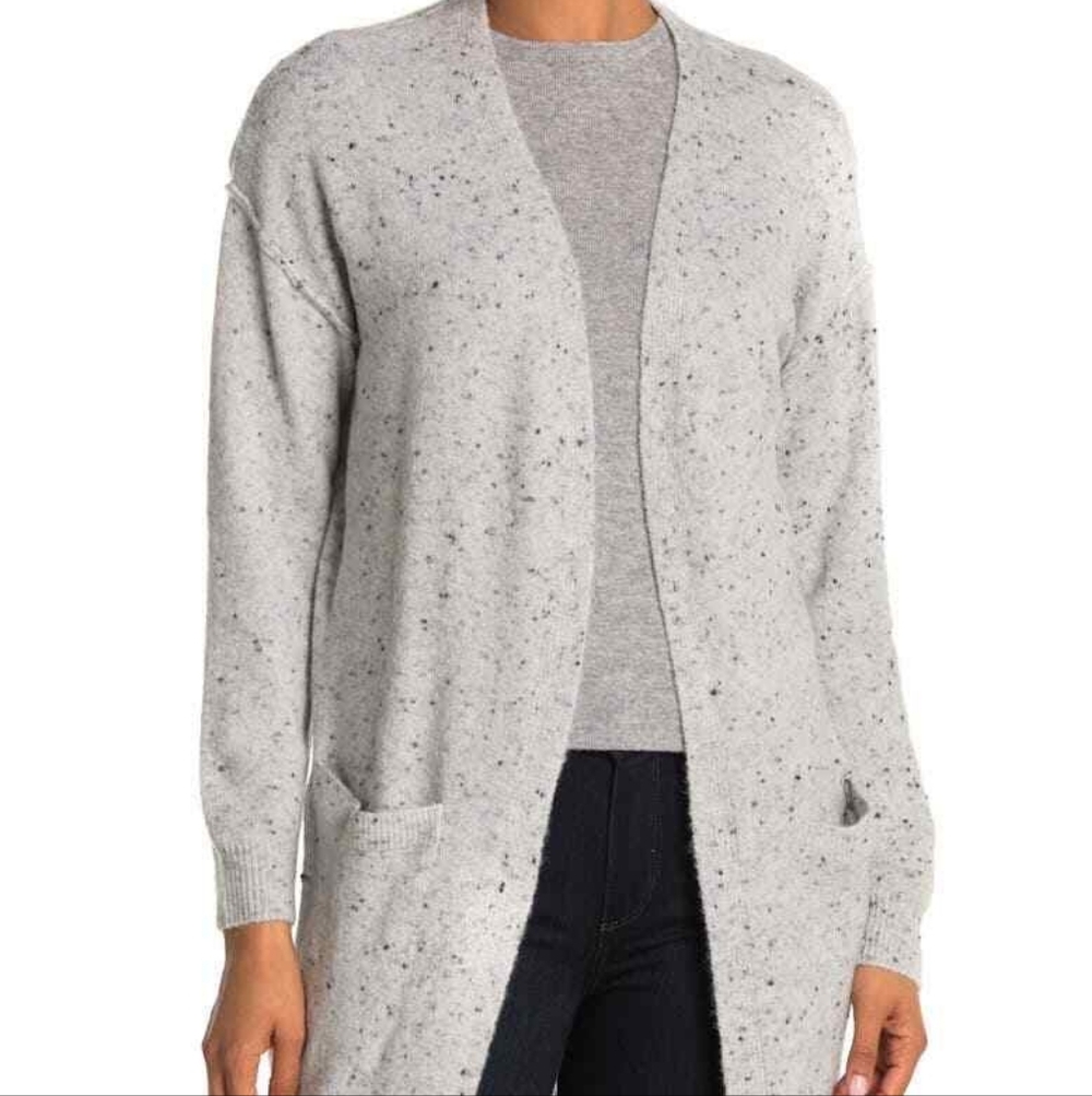 CENY Gray Speckled Women's Duster Cardigan